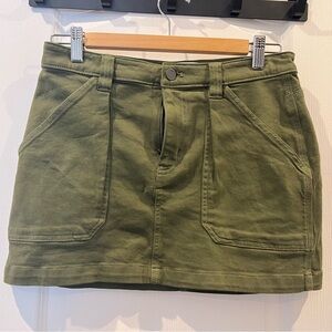 TNA Forest Green Mini Skirt